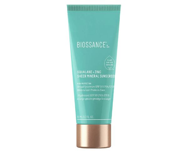 best non toxic sunscreen
Biossance Squalane + Zinc Sheer Mineral Sunscreen