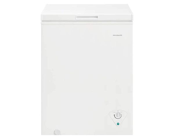 deep freezer for breastmilk storage Frigidaire 5.0 Cu.Ft White Chest Freezer FFCS0522AW