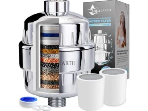 Aqua Earth 15 Stage Shower Water Filter with Vitamin C