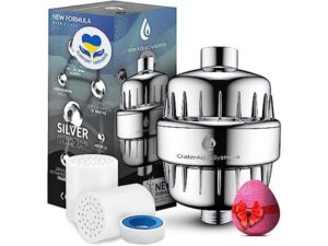 CraterAquaSystems 15 Stages Shower Water filter with Silver Layer SF-15ST